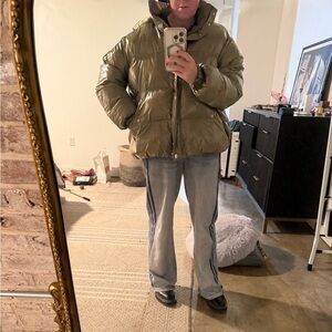 Maje Olive Puffer Jacket